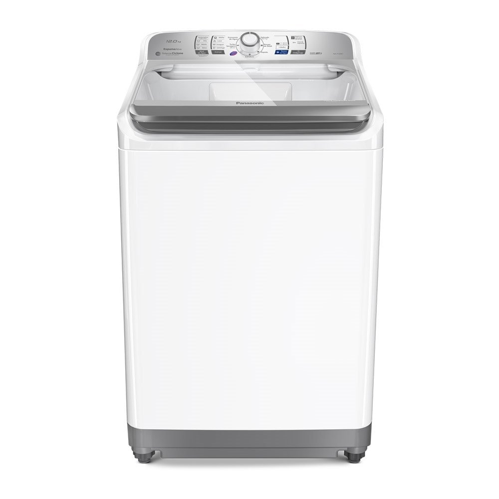 Máquina de Lavar Roupas 12Kg Panasonic NA-F120B1WA | Cesto Inox, Branca