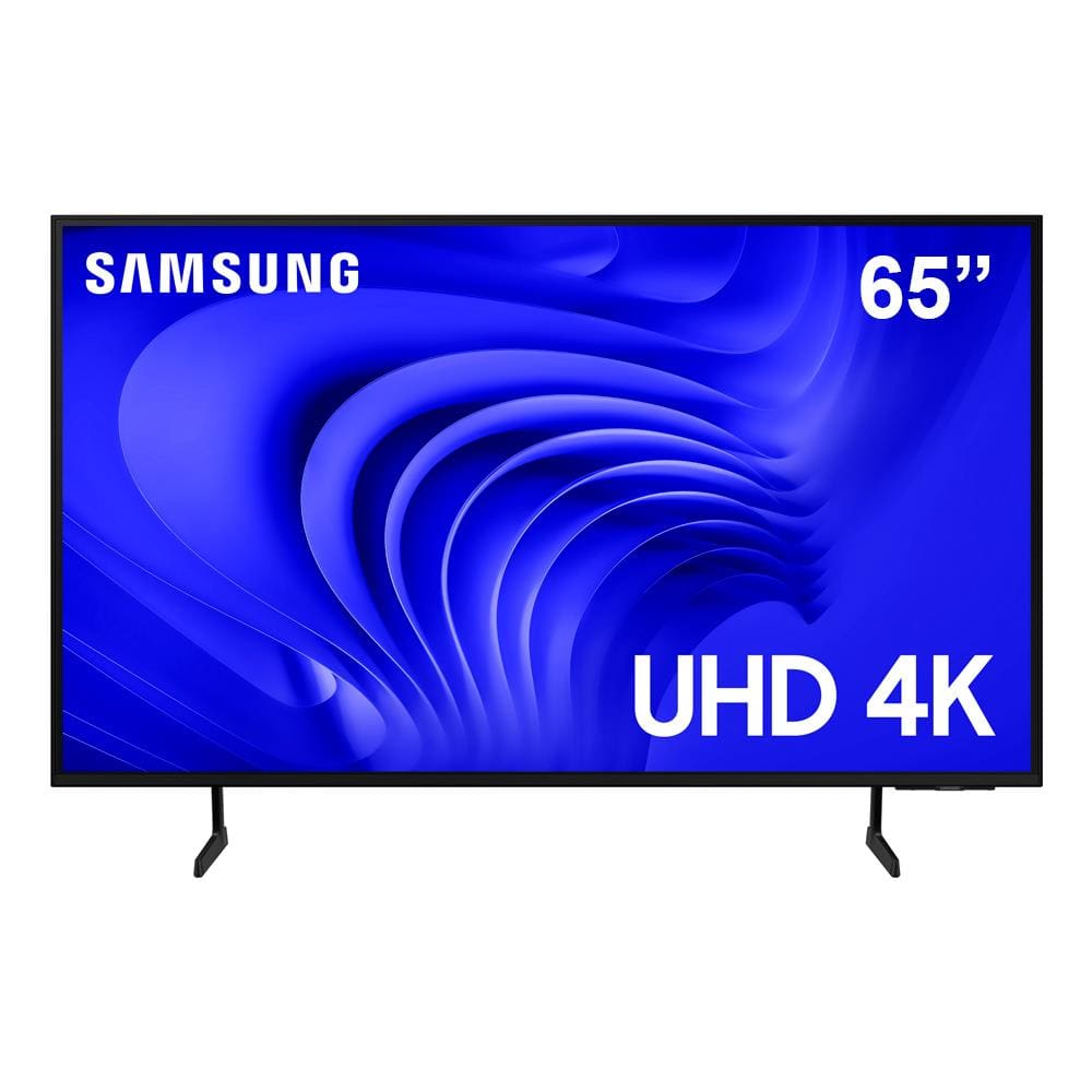 Smart TV 65 LED 4K Samsung 65DU7700 com Processador Crystal 4K, Gaming Hub, AI Energy Mode, Alexa built-in, Bluetooth, USB e HDMI