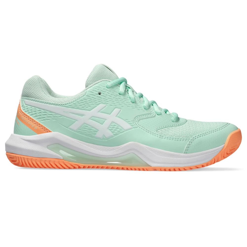 Tênis ASICS GEL-Dedicate 8 Padel - Feminino - Verde com Branco e Laranja