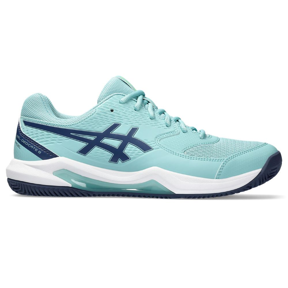 Tênis ASICS GEL-Dedicate 8 Padel - Masculino - Verde com Azul Marinho e Branco