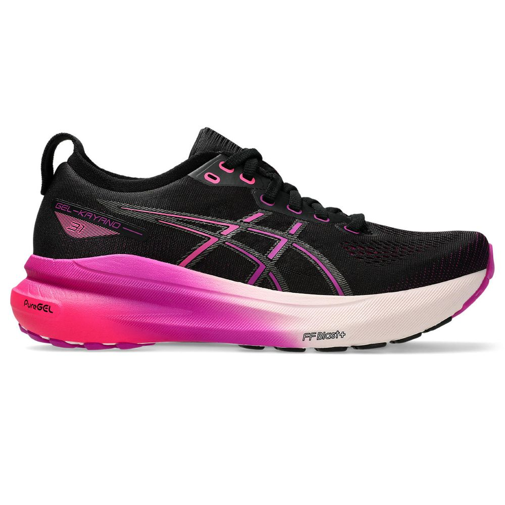 Tênis ASICS GEL-Kayano 31 - Feminino - Preto com Rosa