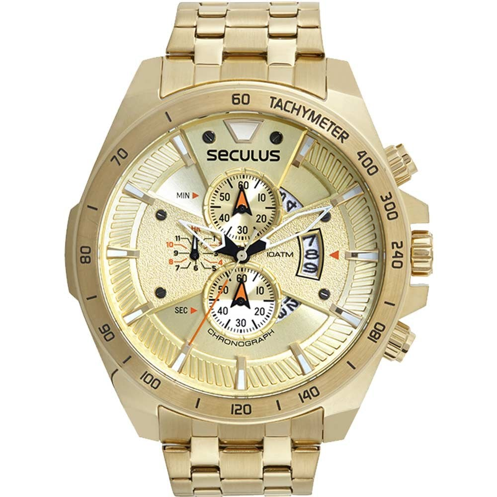 Relógio Seculus Masculino Chronograph 77221GPSVDA2