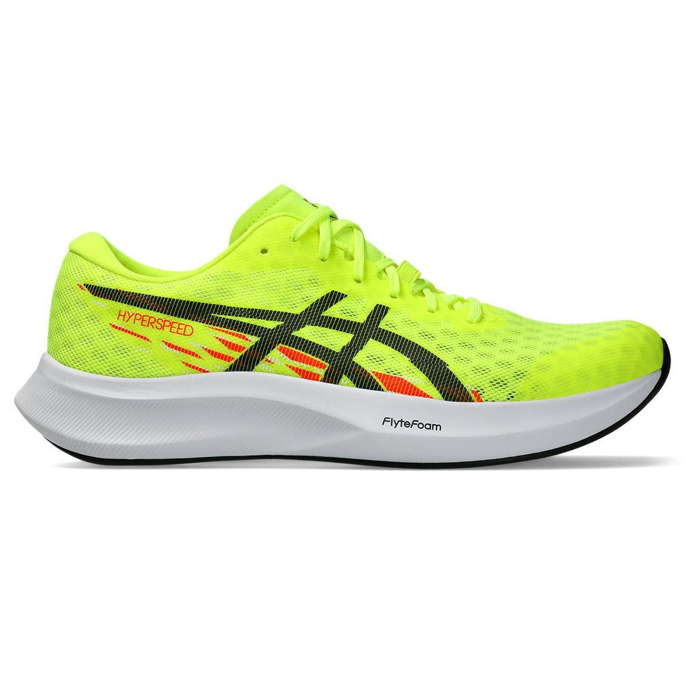 Tênis ASICS Hyper Speed 4 - Masculino - Verde com Branco e Laranja