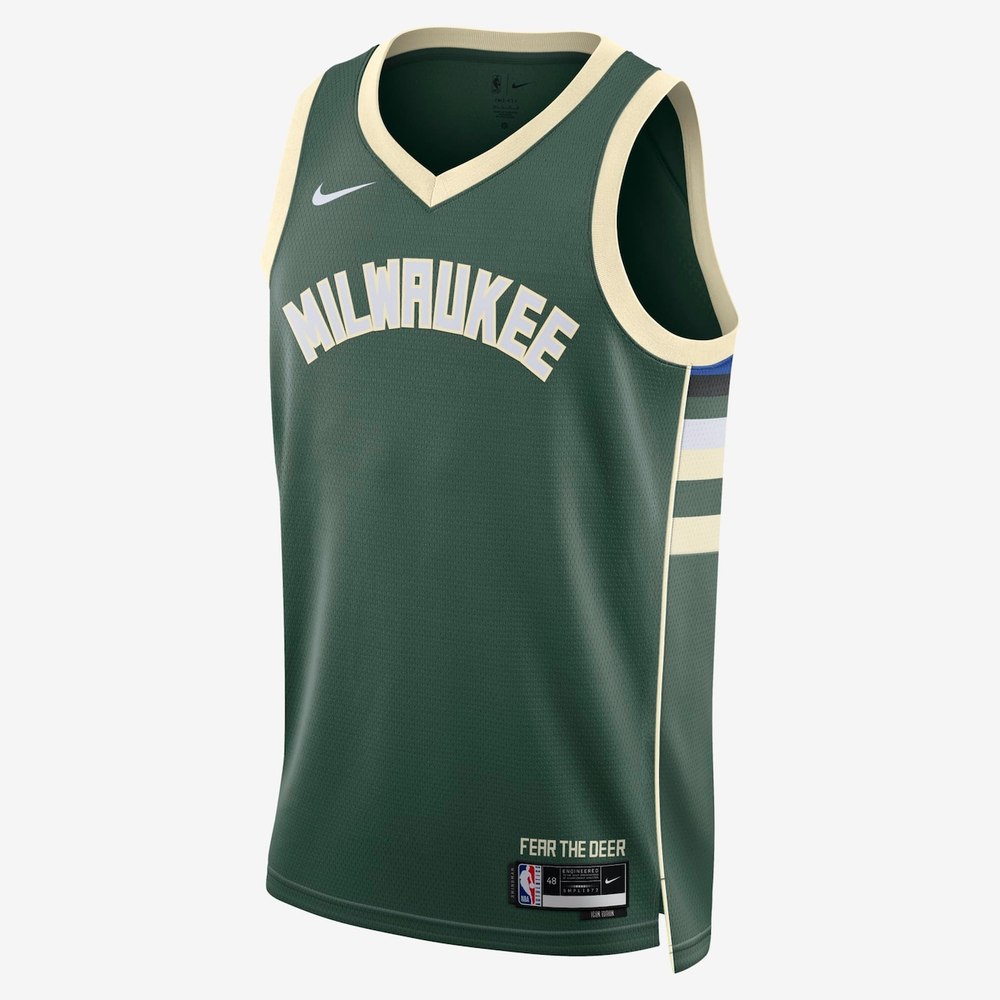 Regata Nike Milwaukee Bucks Icon Edition 2023/24 Masculina