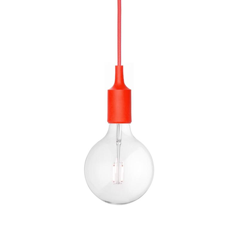 Luminária pendente E27 Vermelho