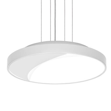 Pendente PDT Luminária Lustre 100x50cm Lâmpada 7653 Branco