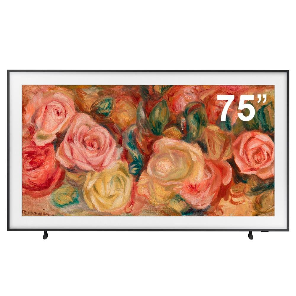 Smart TV 75" 4K Samsung QN75LS03D QLED The Frame com Quantum Processor 4K, Dolby Atmos®, Wi-Fi, Bluetooth, USB e HDMI