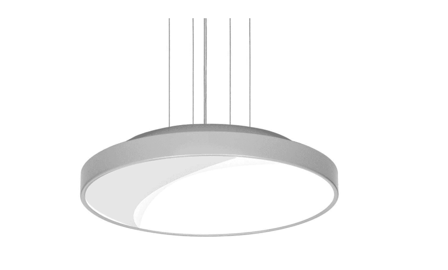 Pendente PDT Luminária Lustre 100x50cm Lâmpada 7653 Prata