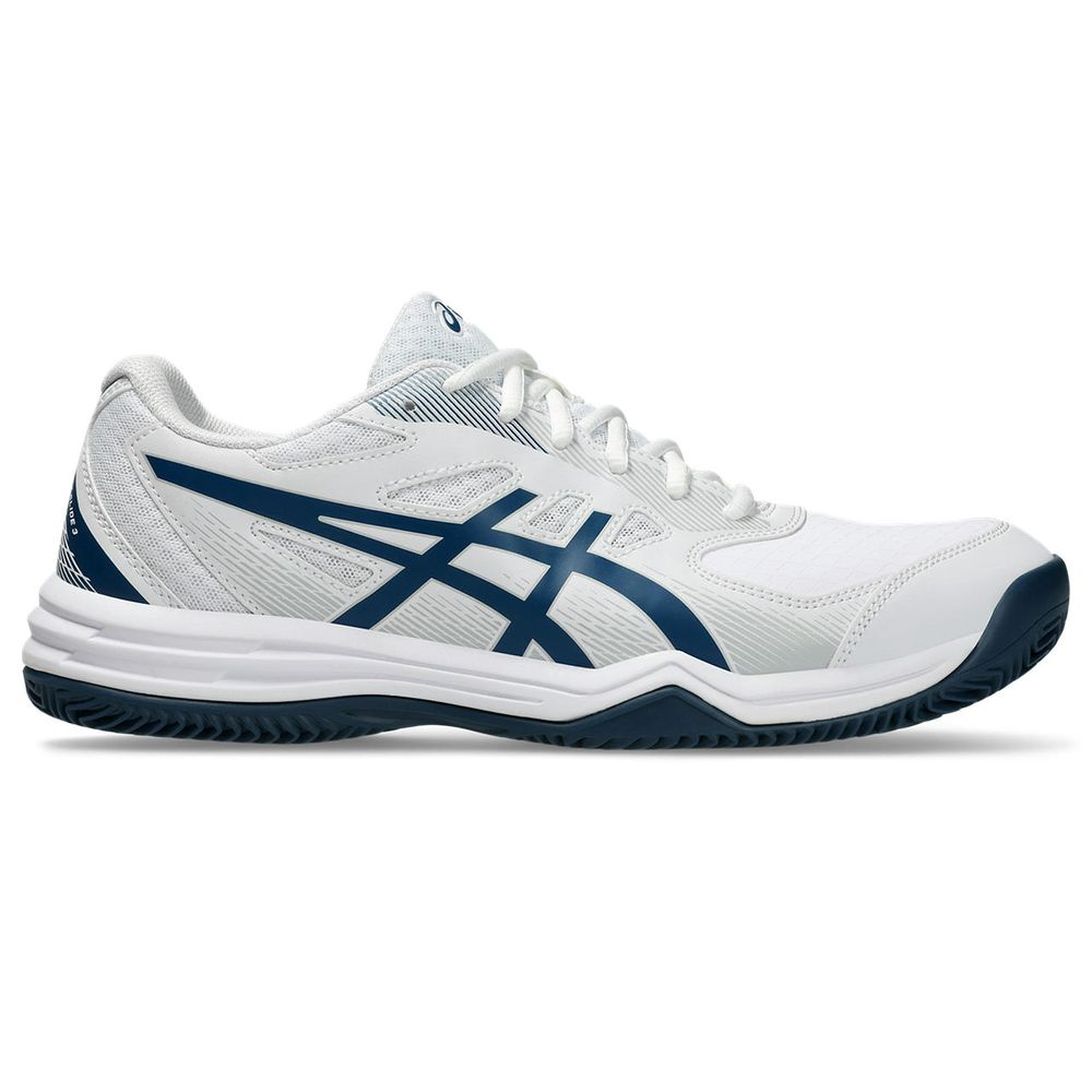 Tênis ASICS Court Slide 3 Clay/Oc - Masculino - Branco com Azul