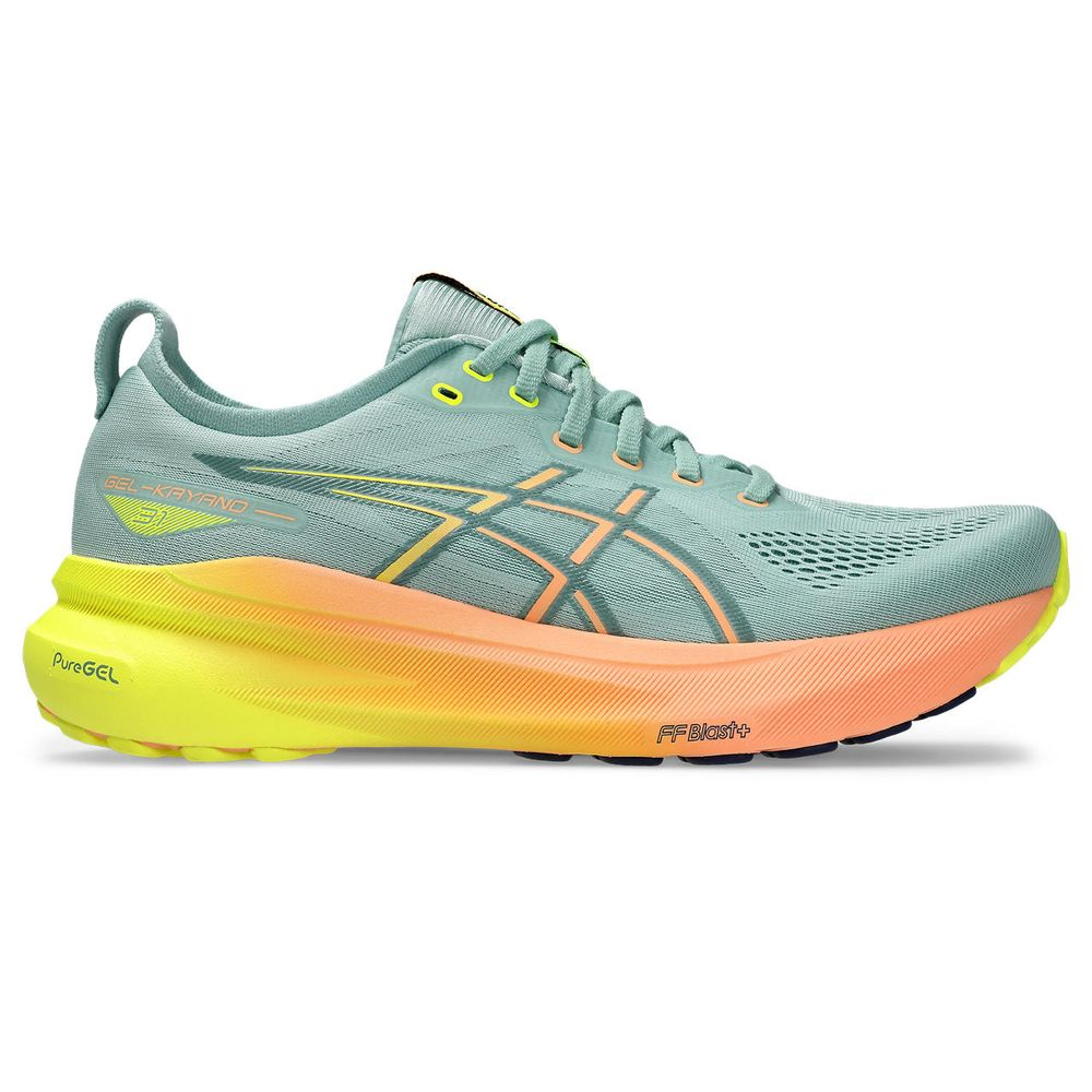 Tênis ASICS GEL-Kayano 31 Paris - Masculino - Verde com Laranja