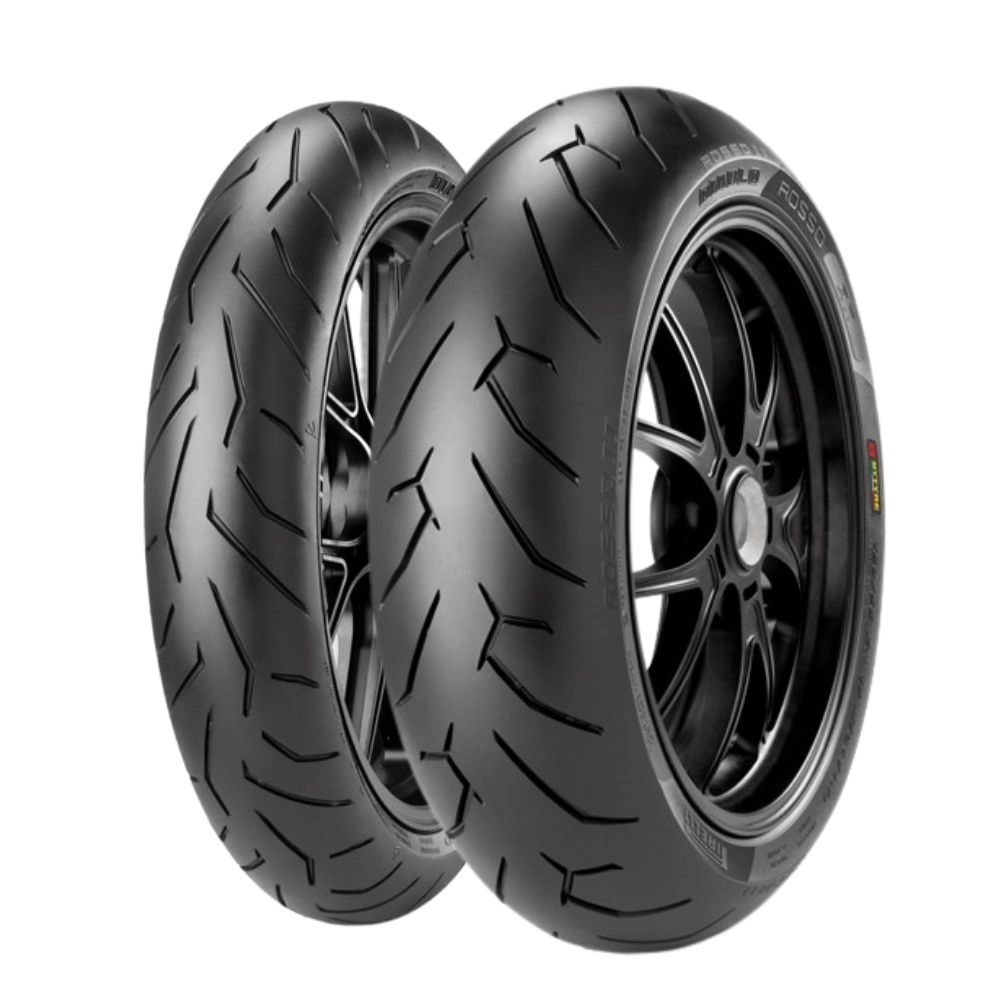 Kit Com 02 Pneus Pirelli 190/50ZR17M/CTL 73W + 120/70R17 58W Diablo Rosso 2