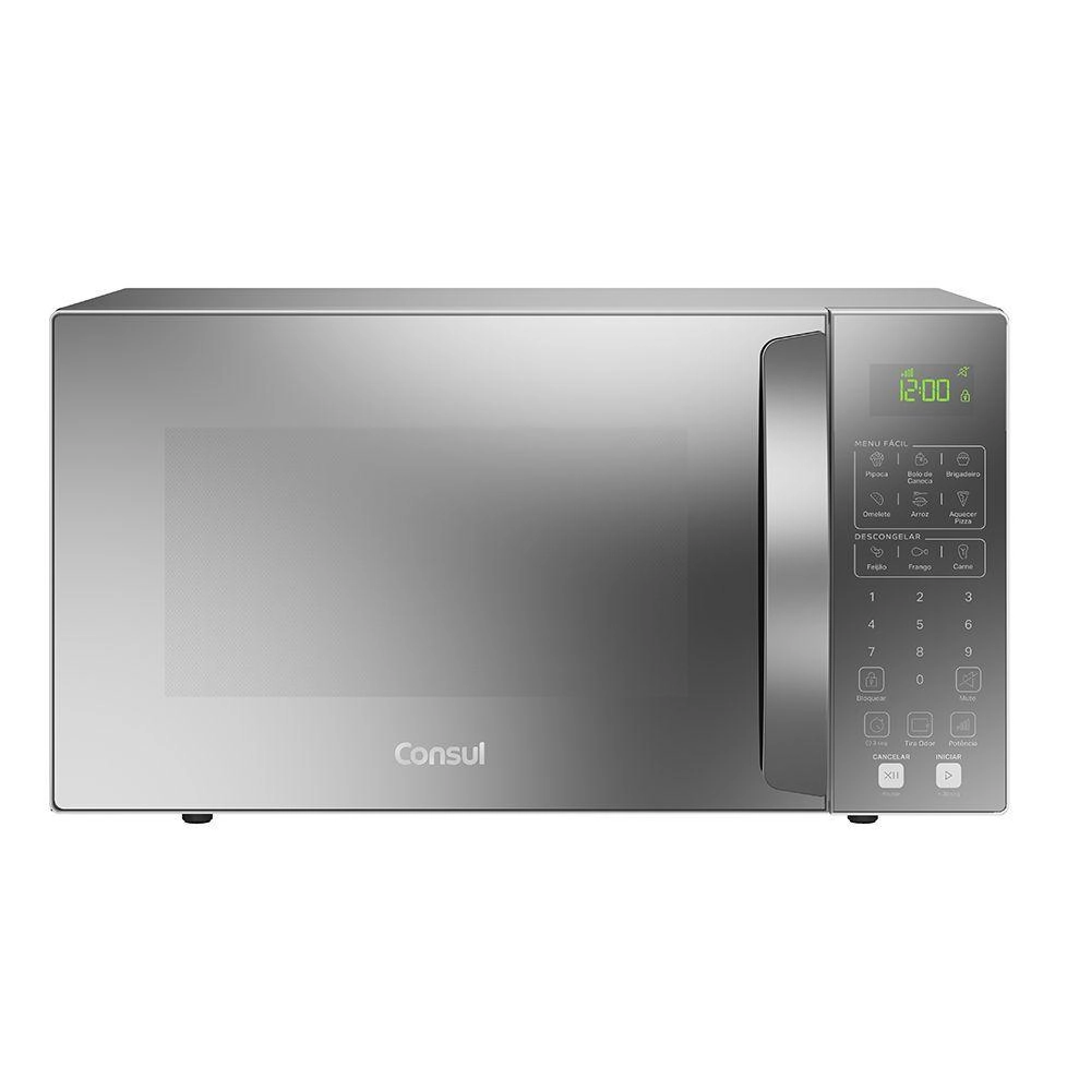 Micro-ondas Consul 32L Com Menu Fácil Cinza Espelhado 127v CMS46ARANA