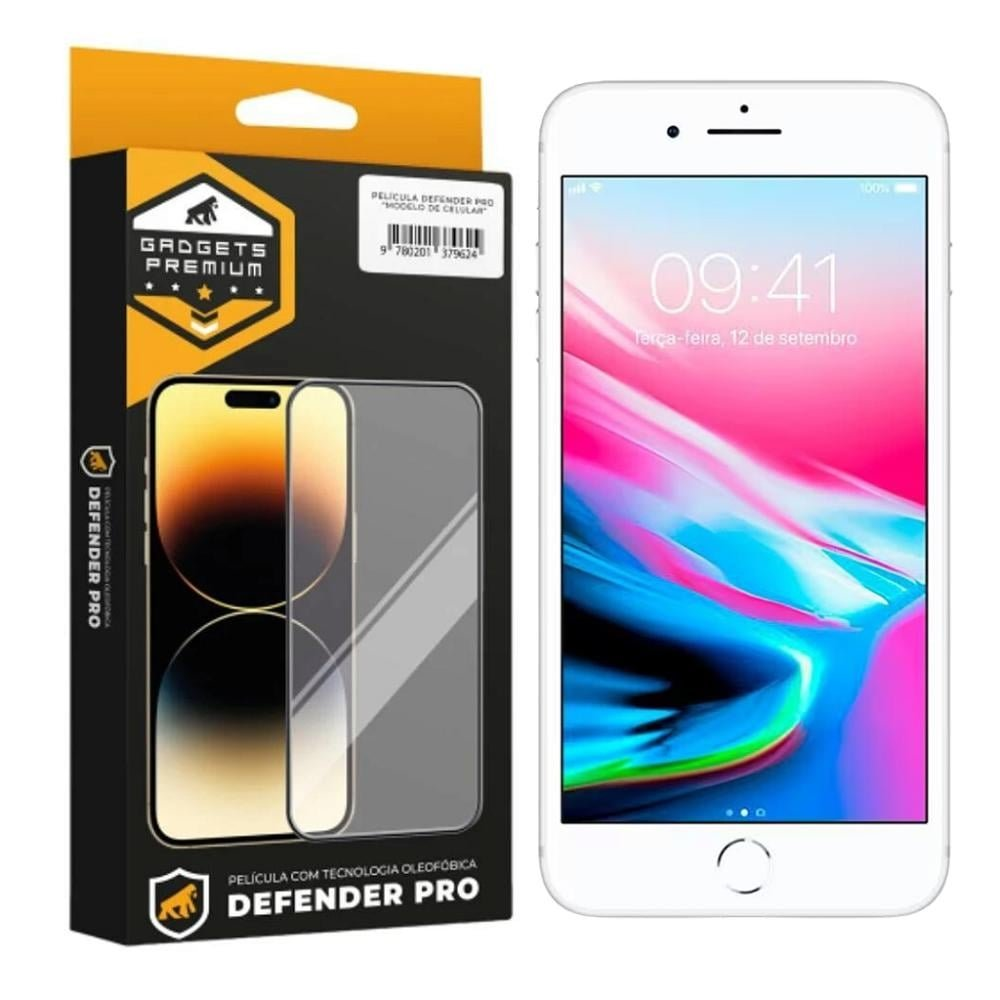 Pelicula para iPhone 7 Plus - Defender Pro - Preta - Gshield