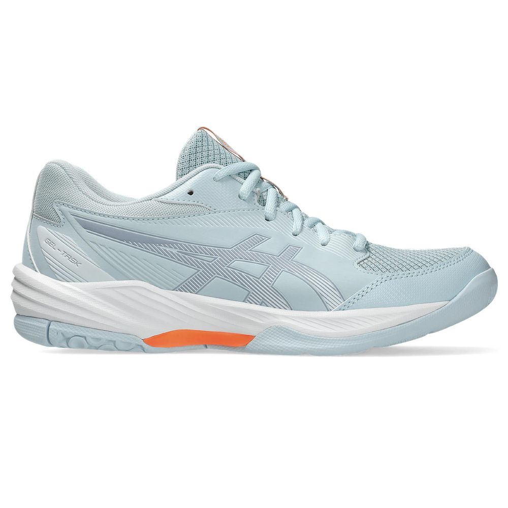 Tênis ASICS GEL-Task 4 - Feminino - Azul com Branco e Laranja