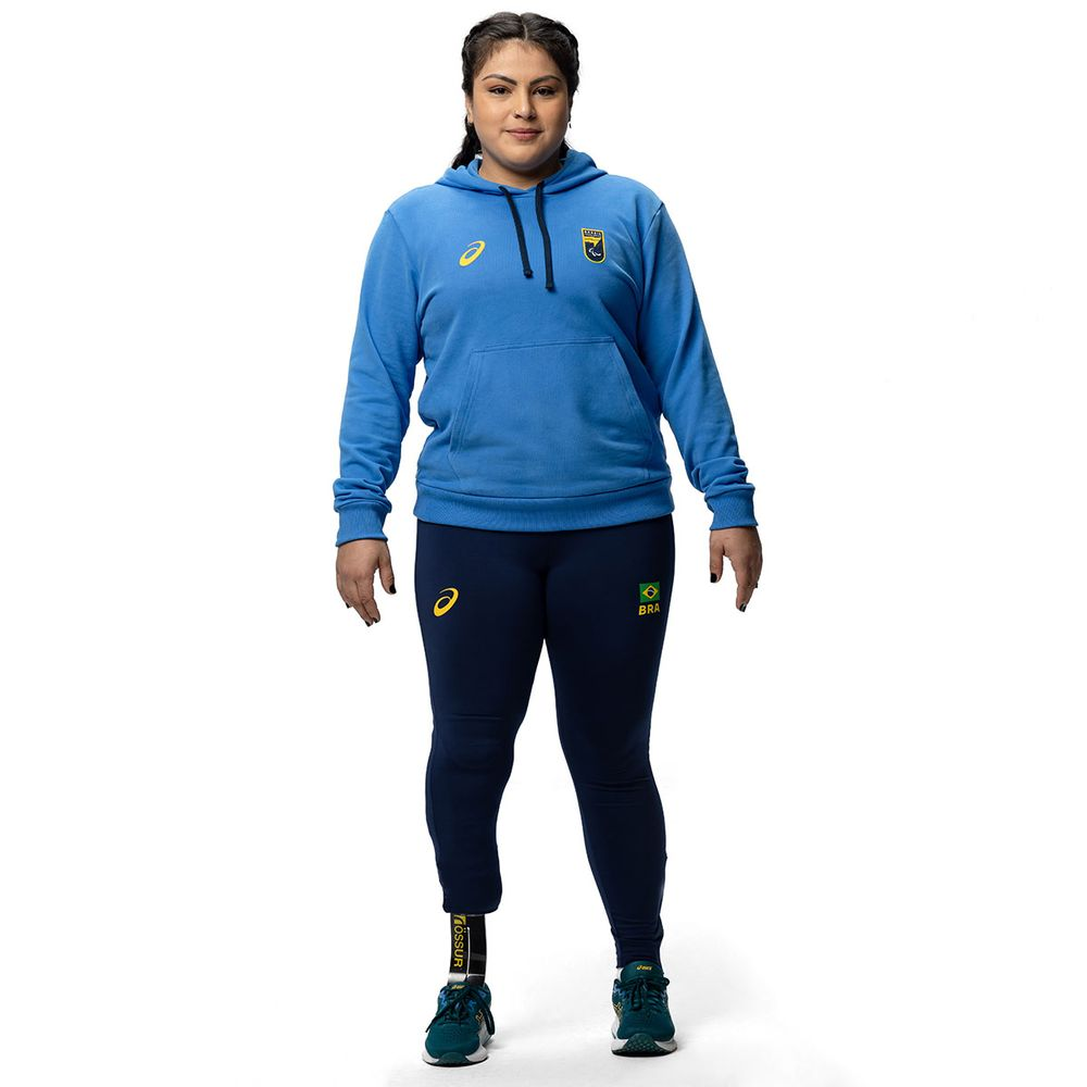 Casaco Moletom ASICS CPB Oficial - Feminino - Azul