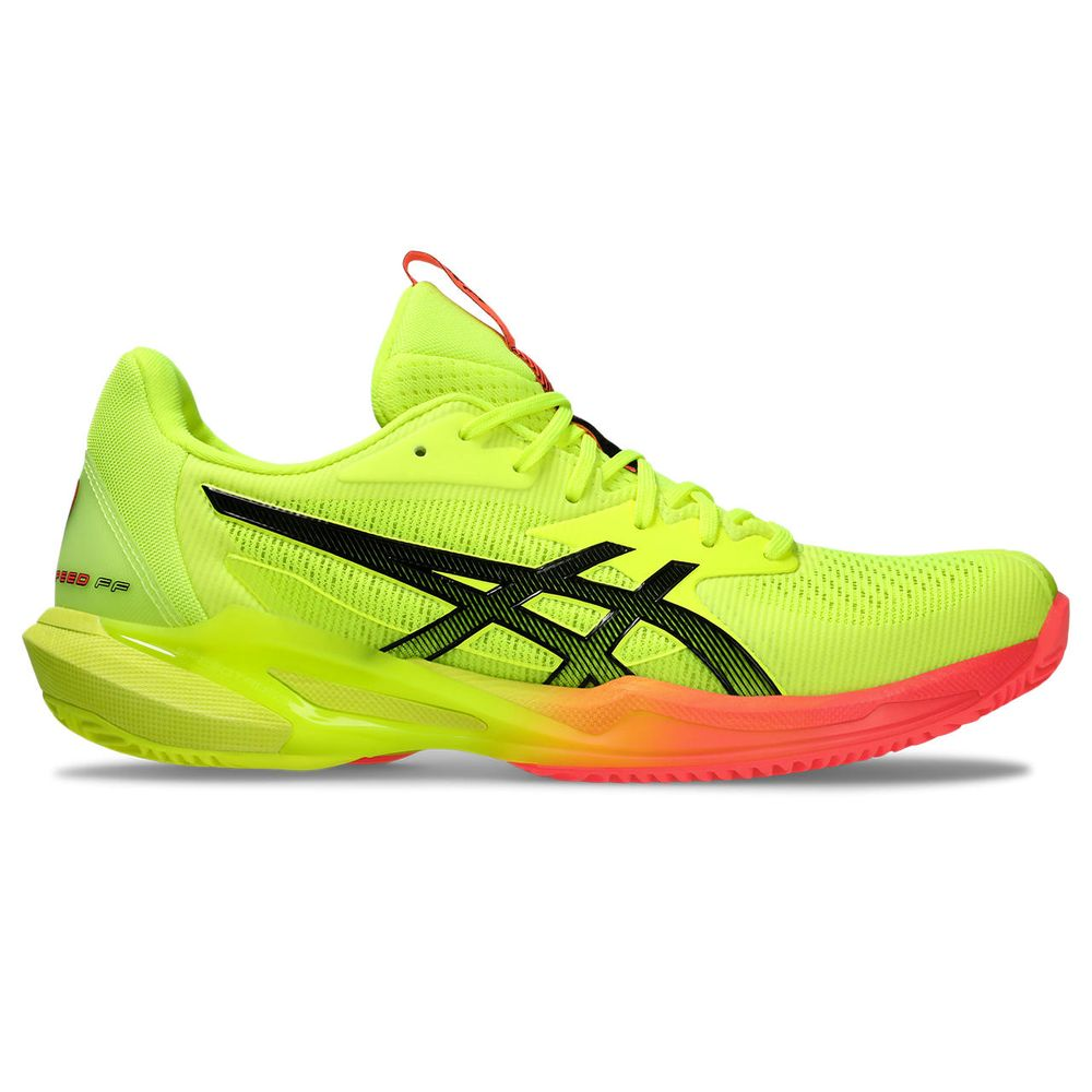 Tênis ASICS Solution Speed FF 3 Clay Paris - Feminino - Verde com Laranja