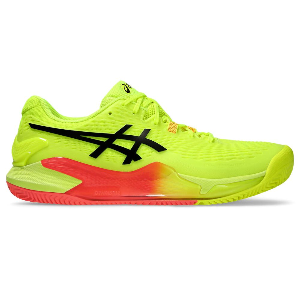 Tênis ASICS GEL-Resolution 9 Clay Paris - Masculino - Verde com Laranja