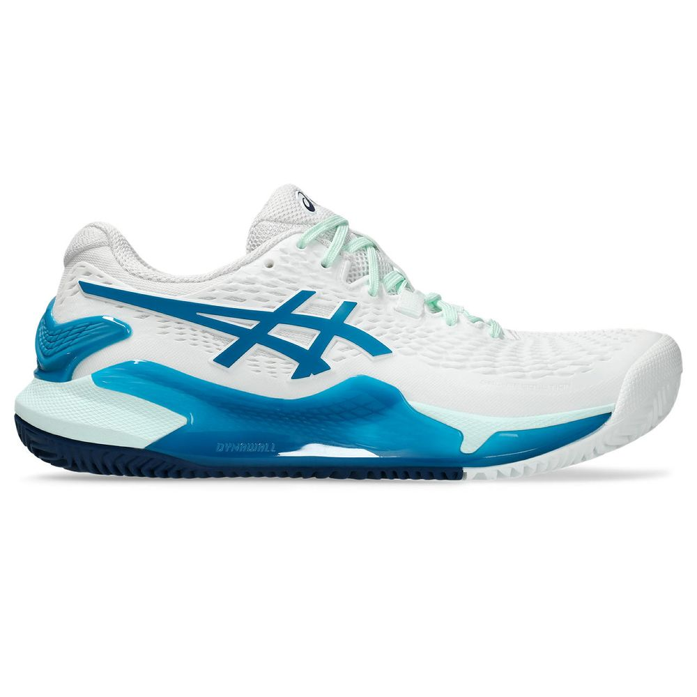 Tênis ASICS GEL-Resolution 9 Clay - Feminino - Branco com Azul