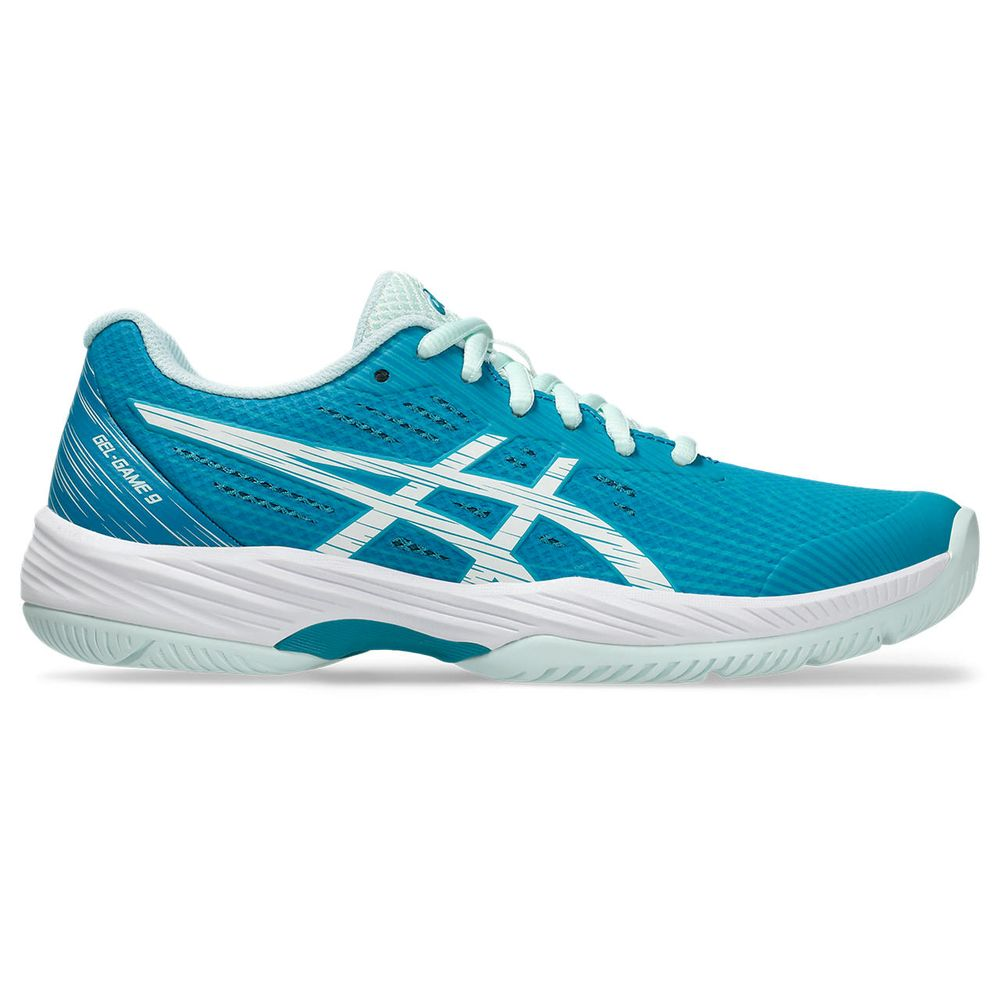 Tênis ASICS GEL-Game 9 - Feminino - Azul com Branco