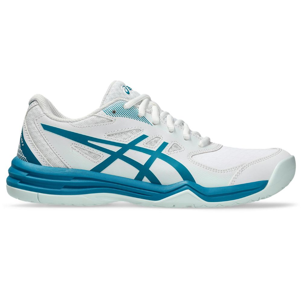 Tênis ASICS Court Slide 3 - Feminino - Branco com Azul