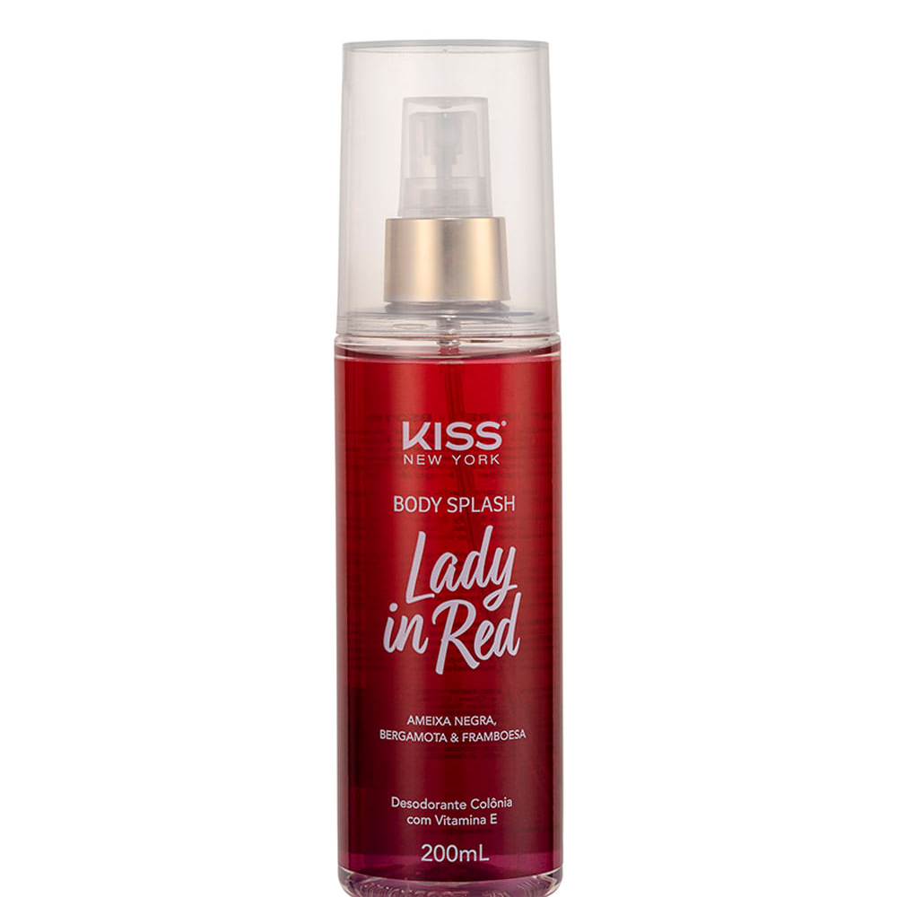 Body splash lady in red kiss new york 235ml