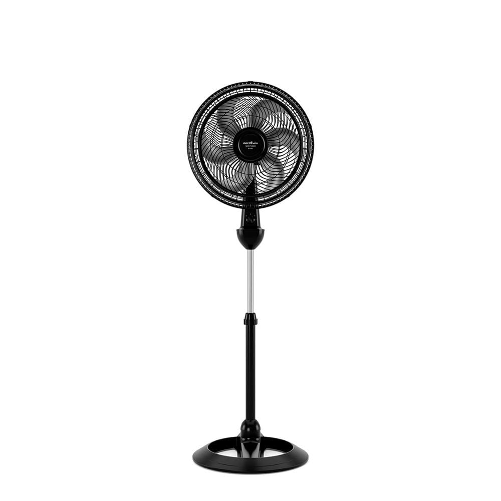 Ventilador de Coluna Britânia BVT466 Maxx Force 40cm com 3 Velocidades, 6 Pás e 160W - Preto - 220V