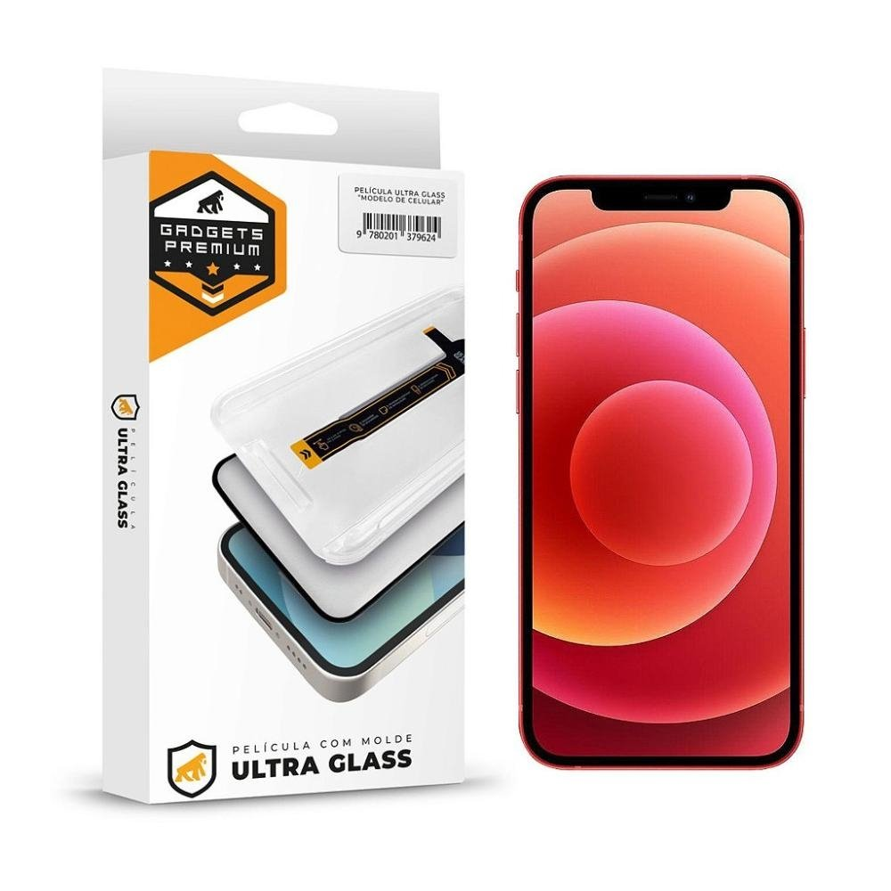 Pelicula para iPhone 12 - Ultra Glass - Preta - Gshield