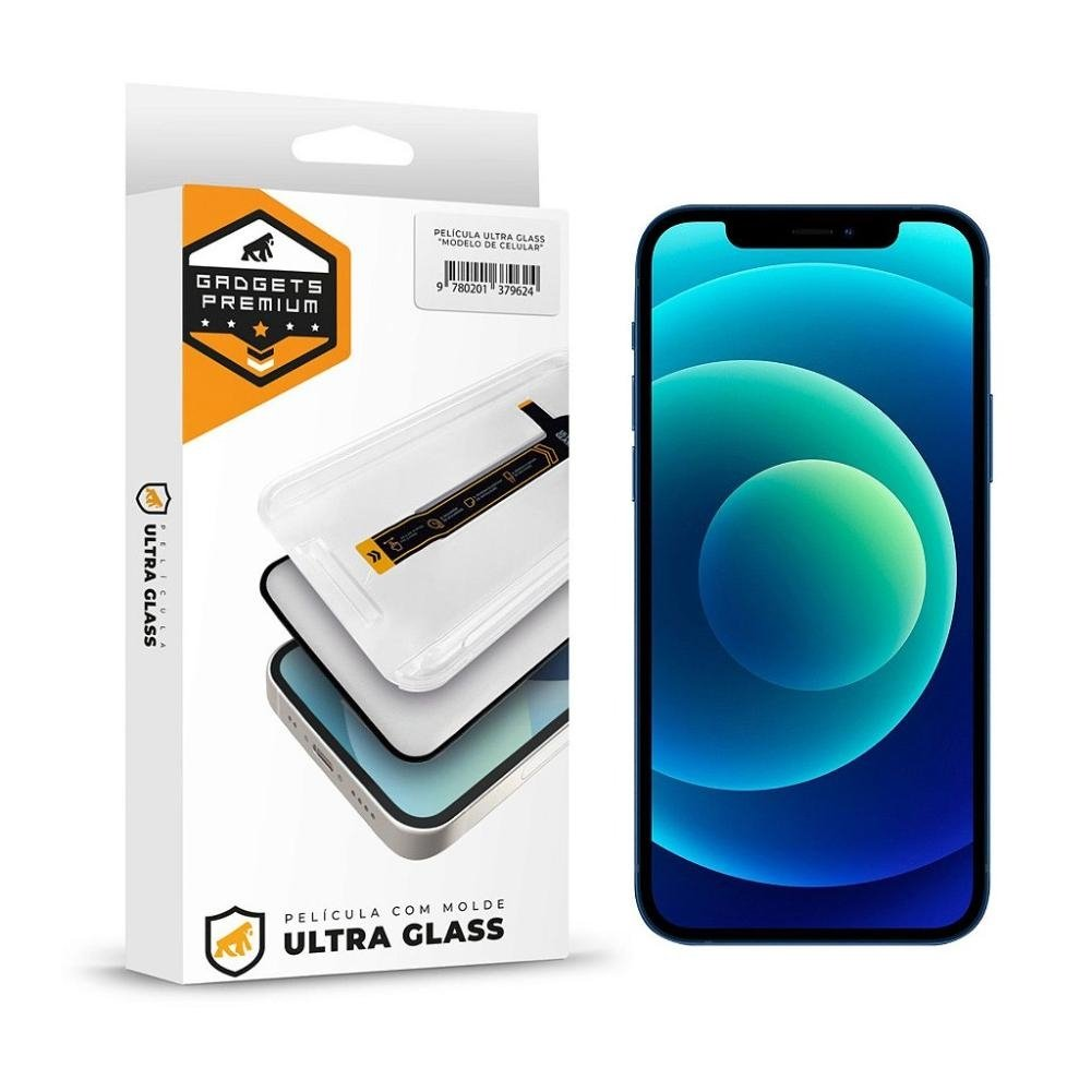 Pelicula para iPhone 12 Pro - Ultra Glass - Preta - Gshield