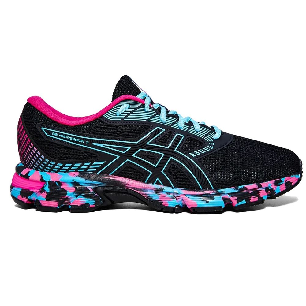 Tênis ASICS GEL-Impression 11 - Masculino - Preto e Colorido