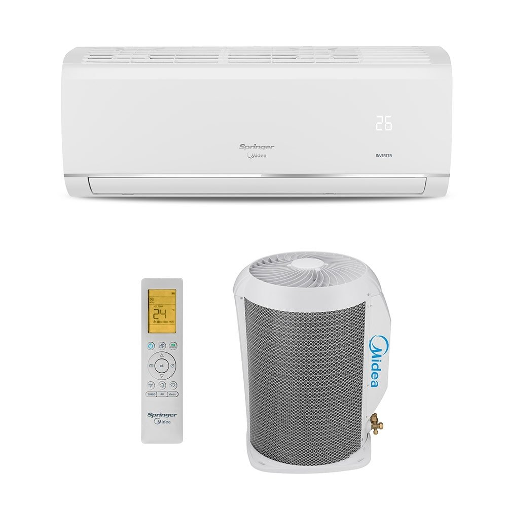 Ar Condicionado Split Hw Inverter Airvolution Connect R-32 Springer Midea 22000 Btus Frio