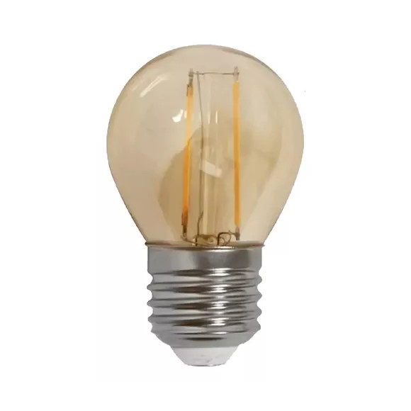 Lâmpada LED Filamento G45 4W Âmbar 2200K Retrô Vintage Decorativa Bivolt