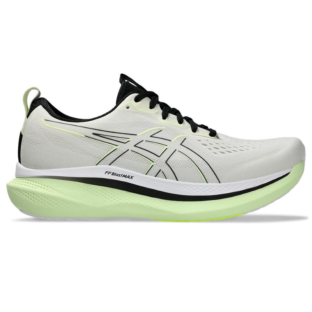 Tênis ASICS Glideride Max - Masculino - Cinza com Verde e Preto