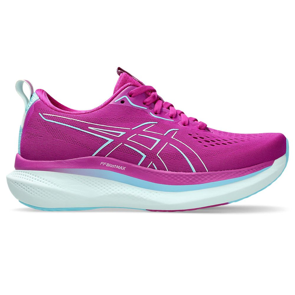 Tênis ASICS Glideride Max - Feminino - Rosa com Azul