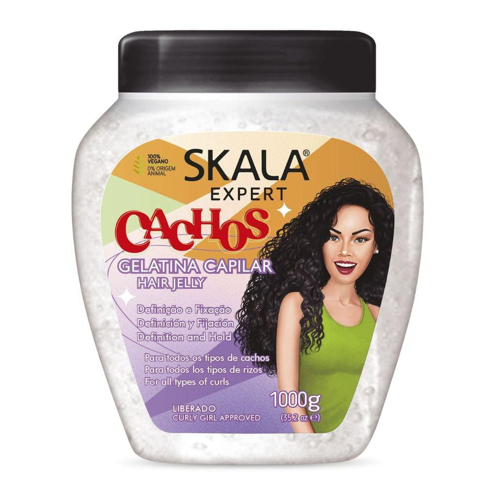 Gelatina Capilar Cachos Skala Hair Jelly 1000G - Bivolt