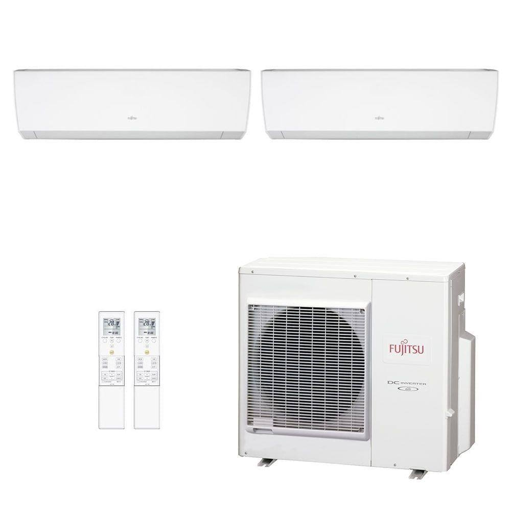 Ar-Condicionado Multi Split Inverter Fujitsu 35.000 (2x Evap HW 18.000) Quente/Frio 220V - 220V