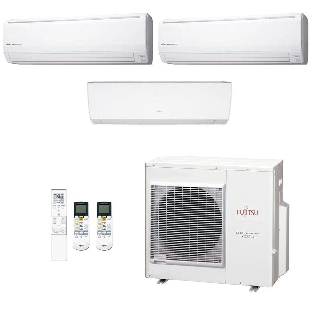 Ar-Condicionado Multi Split Inverter Fujitsu 35.000 (1x Evap HW 12.000 + 2x Evap HW 18.000) Quente/Frio 220V - 220V