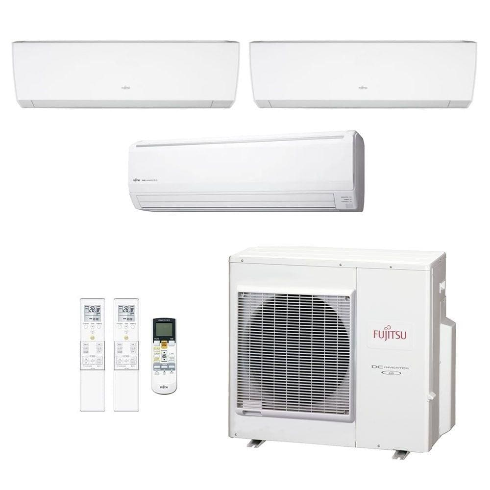 Ar-Condicionado Multi Split Inverter Fujitsu 35.000 (1x Evap HW 9.000 + 1x Evap HW 12.000 + 1x Evap HW 18.000) Quente/Frio 220V - 220V