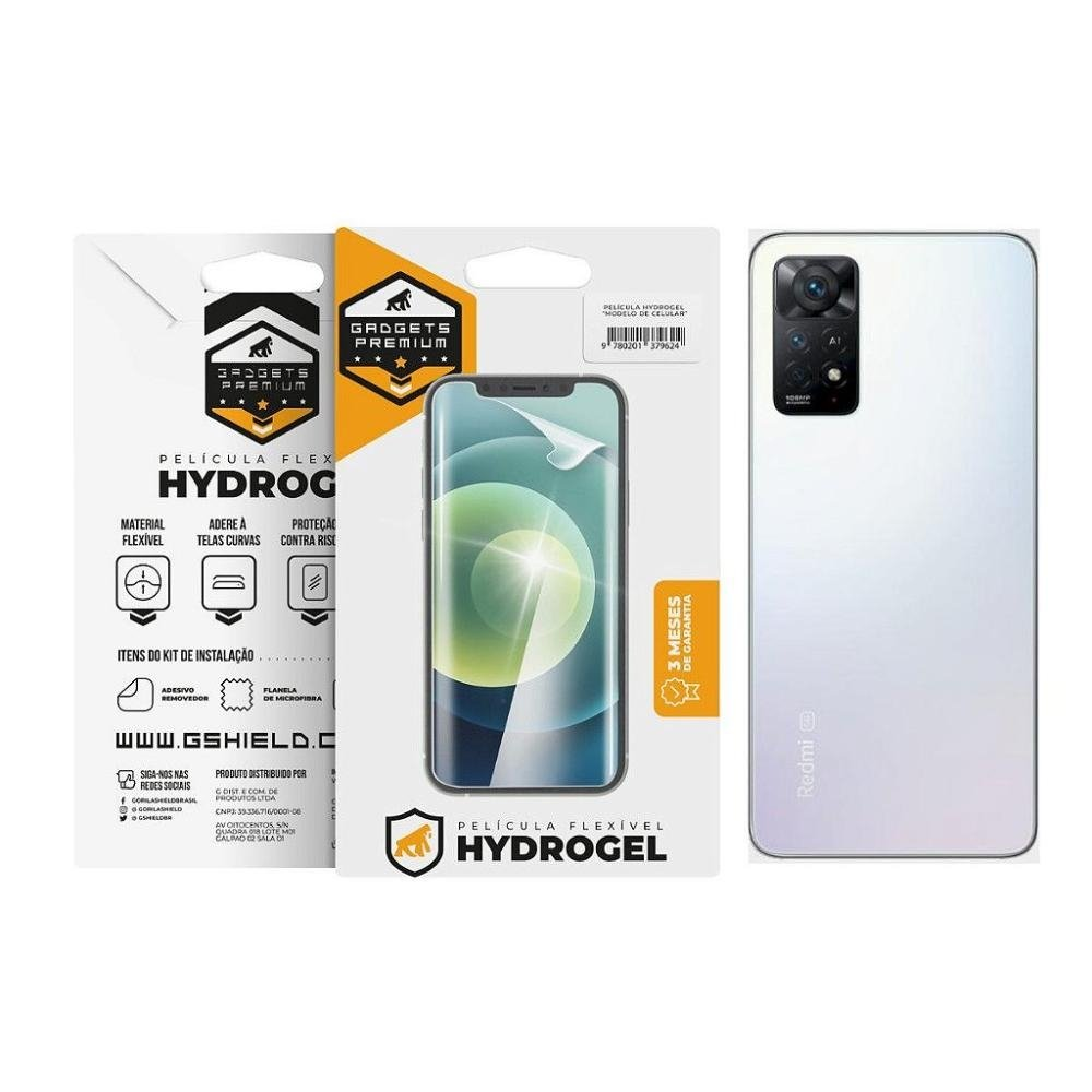 Pelicula para Xiaomi Redmi note 11T Pro Plus - Traseira Hydrogel HD- Gshield