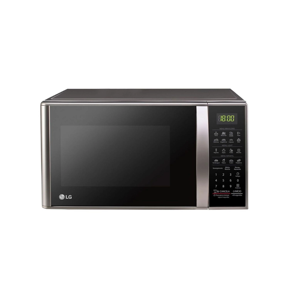 Forno Micro-Ondas LG MS3043 Com Função Manter Aquecido E Limpa Fácil Prata