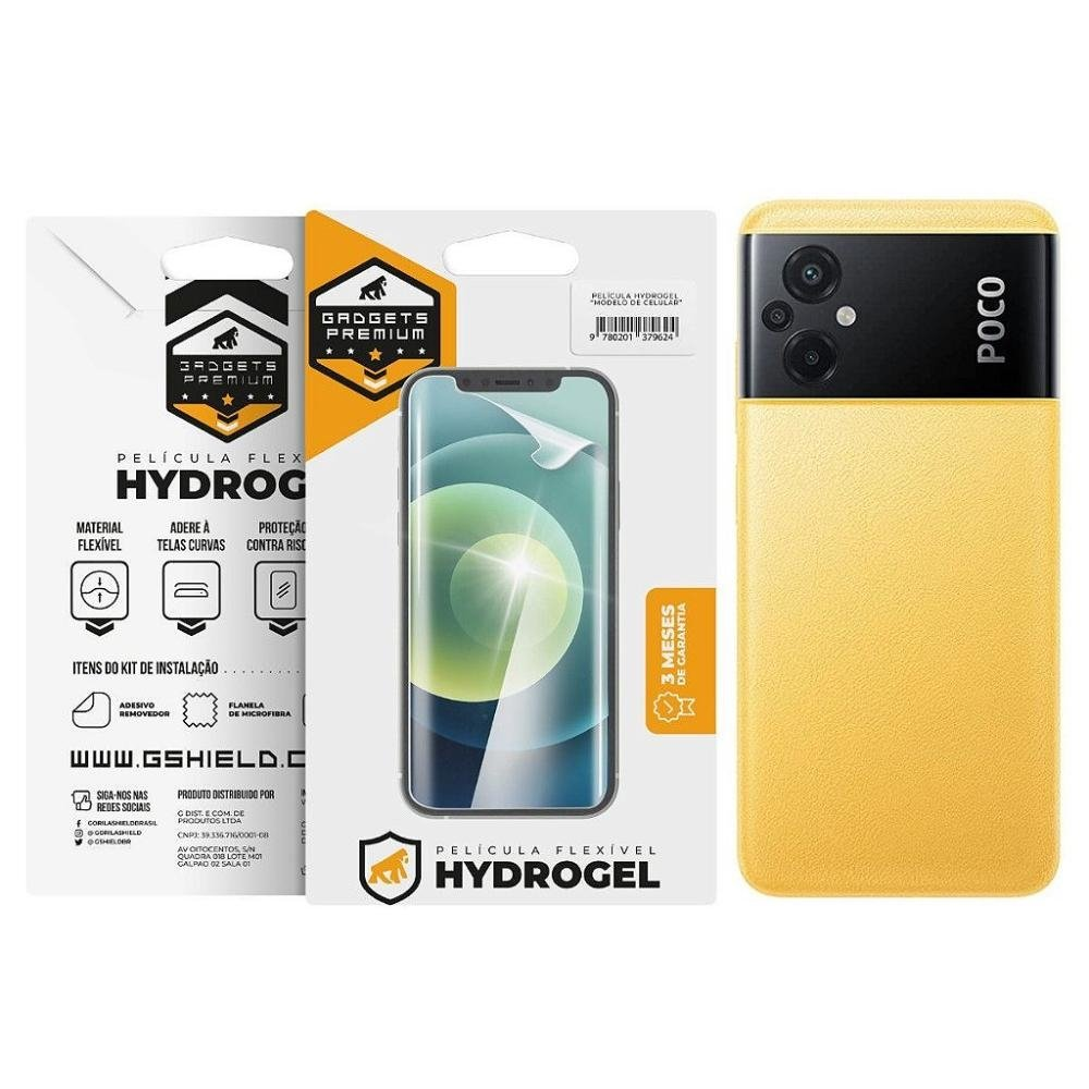 Pelicula para Xiaomi Poco M5 - Traseira Hydrogel HD- Gshield