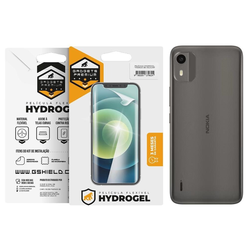 Pelicula para Nokia C12 - Traseira Hydrogel HD- Gshield