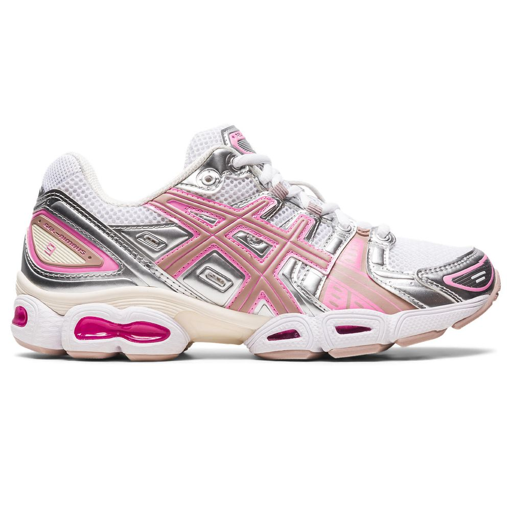 Tênis ASICS GEL-Nimbus 9 - Feminino - Prata e Rosa