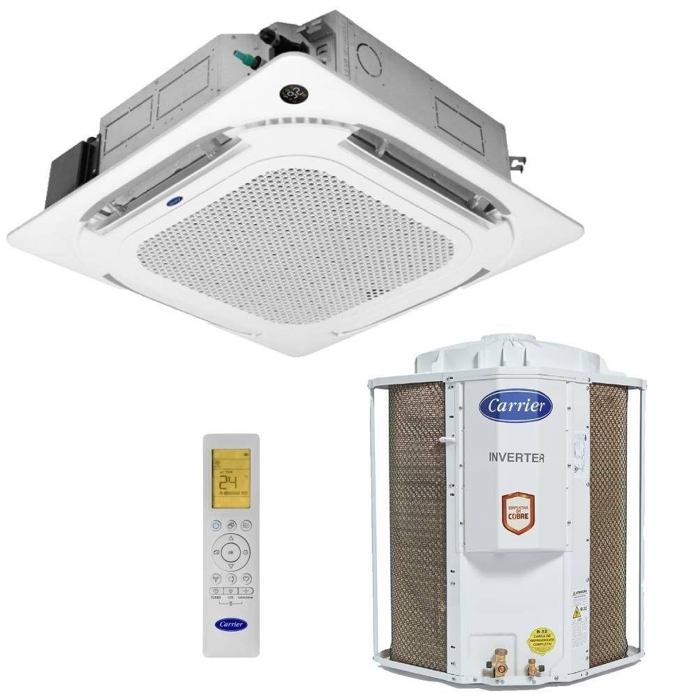 Ar Condicionado Split Cassete Carrier 4 Vias 36000 BTUs Quente e Frio Inverter 220V Monofá