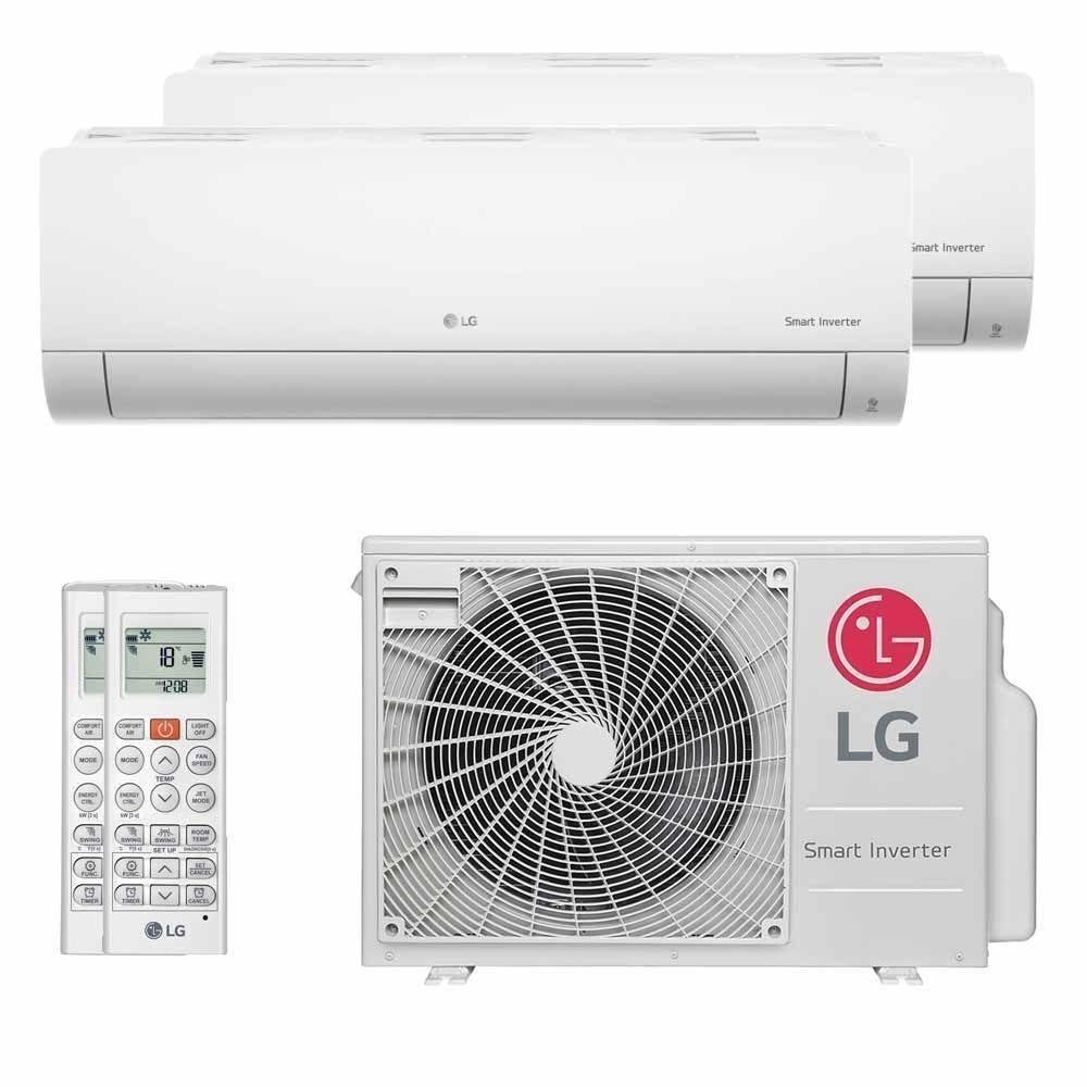 Ar Condicionado LG Multi Bi Split Inverter 18000 BTUs 2x9000 220V Quente e Frio A2UW18GFAC