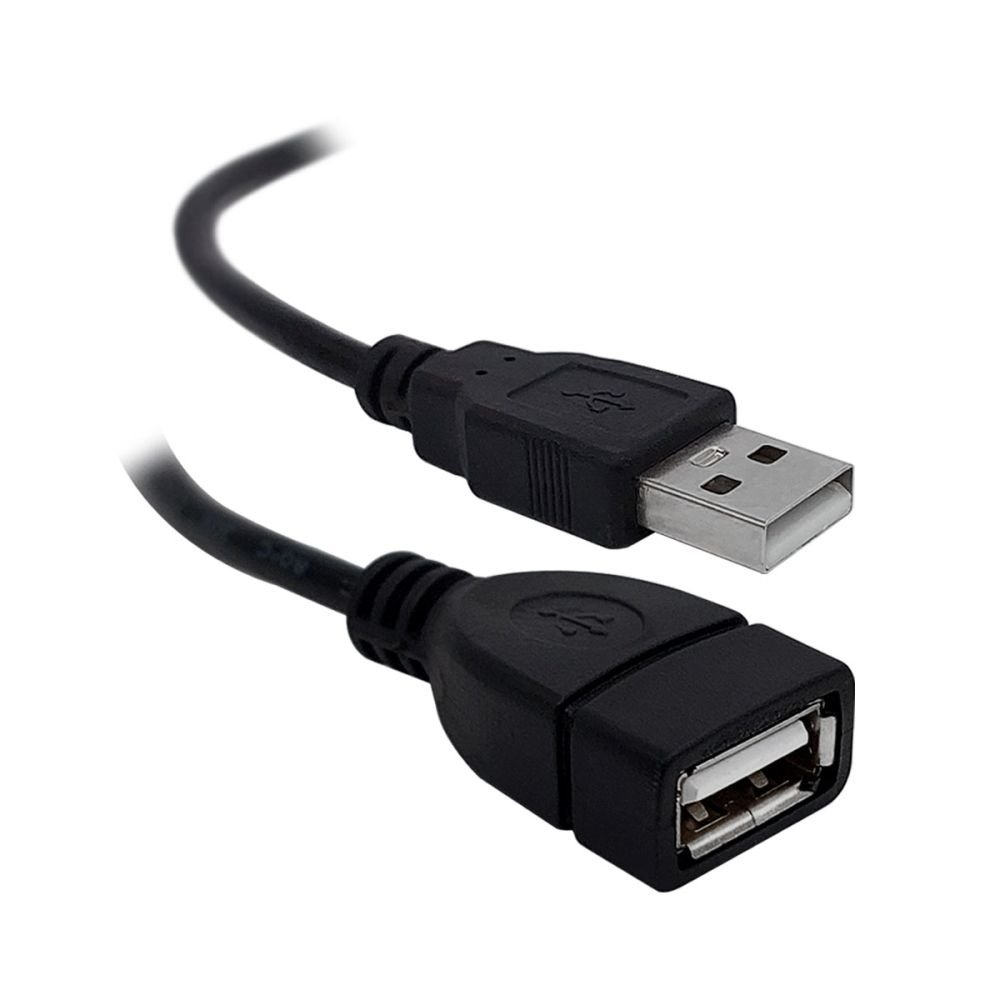 Cabo Extensor USB 2.0 X-Cell, USB Macho x USB Fêmea, 5m, Preto - XC-M/F-5M