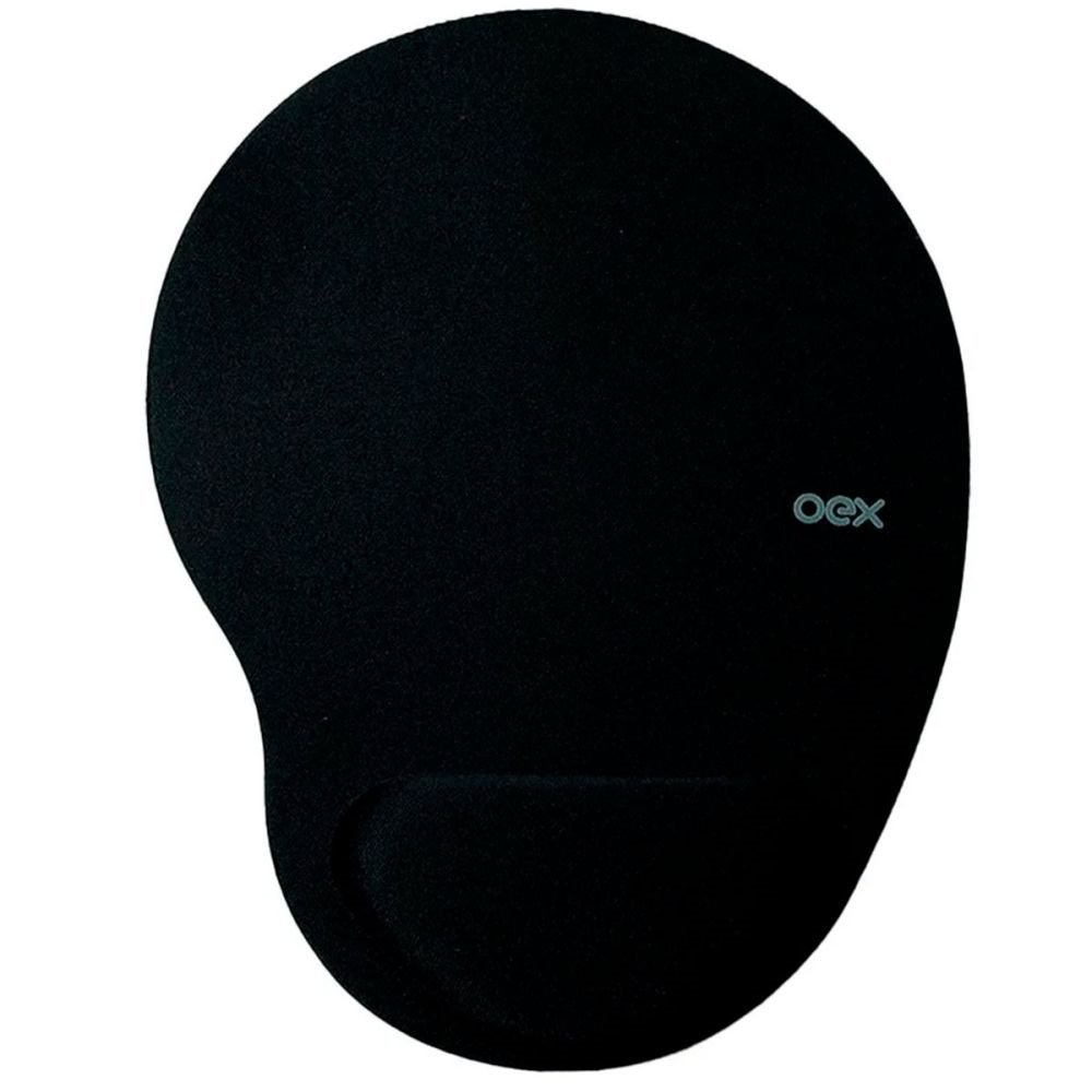 Mouse Pad C/apoio, Confort Plus,OEX, Preto -MP101