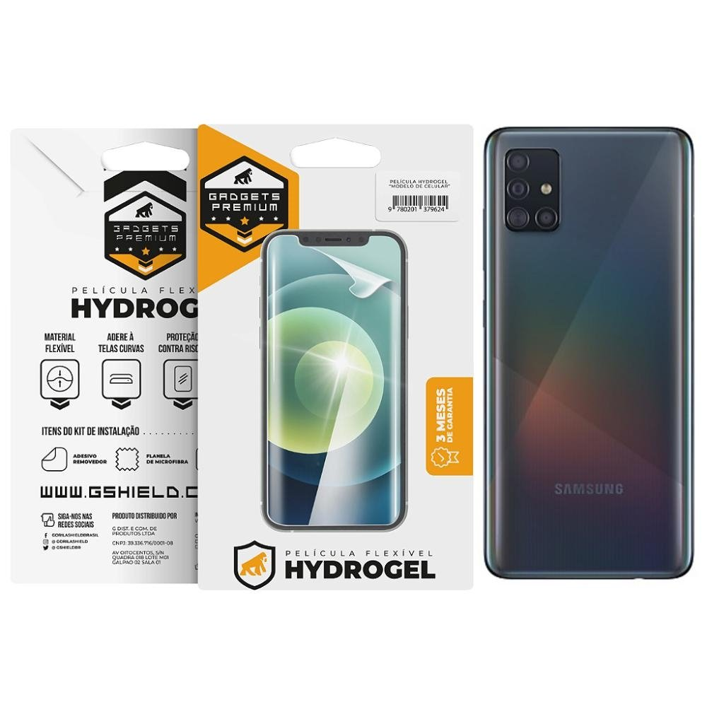 Pelicula para Samsung Galaxy A51 - Traseira Hydrogel HD - Gshield