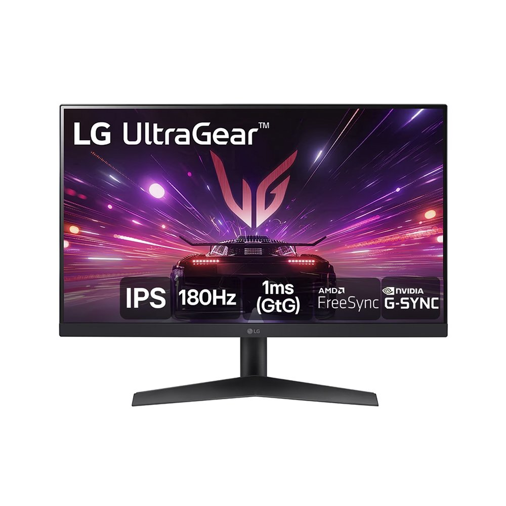 Monitor FULL HD 24" LG Gamer 24GS60F-B | Led, IPS, AMD FREESYNC, HDMI, 180Hz