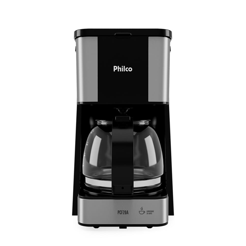 Cafeteira Elétrica Philco PCF20A 20 Xícaras com Sistema Corta Pingos e Base Aquecedora 650W - Preta - 110V