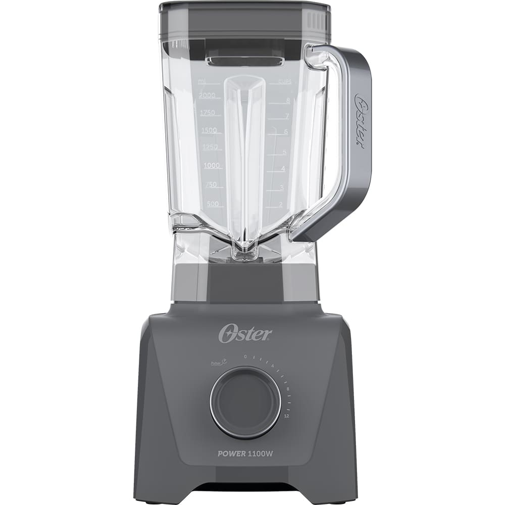 Liquidificador Oster 1100 Full OLIQ606 Cinza com 12 Velocidades - 1.100W - 110V